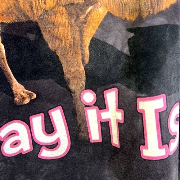 Gildan - Black Tie Dye Guess What Day It Is ? Camel Graphic T Shirt Size XL - Picture 8 of 11